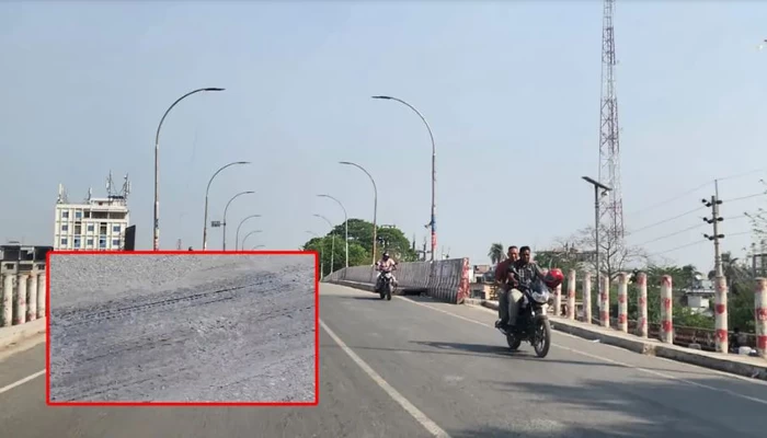 চুয়াডাঙ্গায় তাপমাত্রা ৩৮.৫ ডিগ্রি, গলে যাচ্ছে রাস্তার পিচ